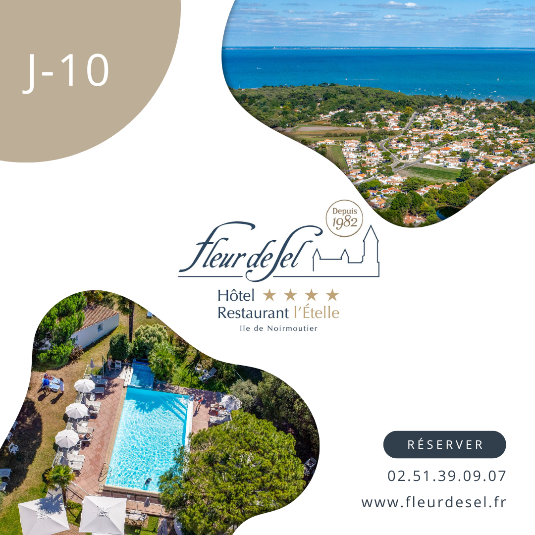 Hotel Noirmoutier piscine vue aérienne